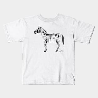 Piano Zebra Kids T-Shirt